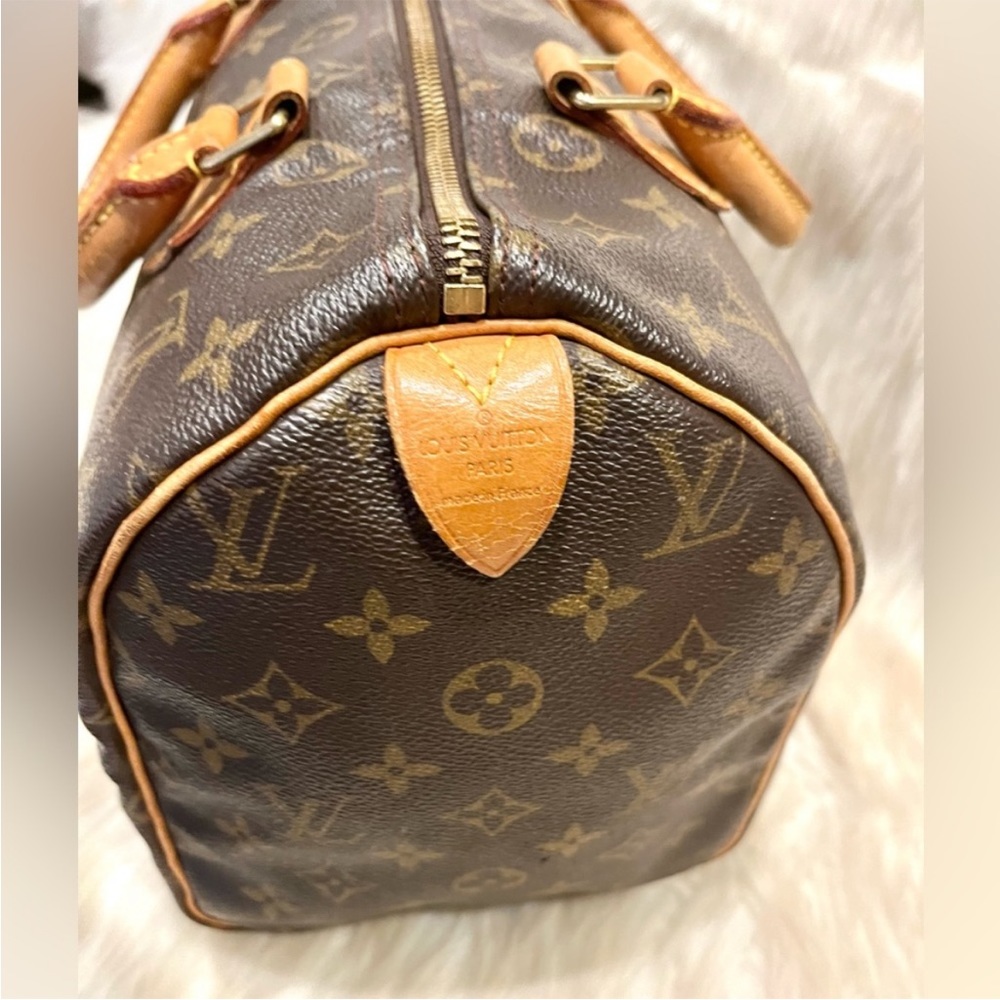 Authentic Louis Vuitton Speedy 30 Shoulder Bag Tote Handbag Purse - Picture 7 of 16